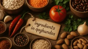 Ingredients in Qoghundos